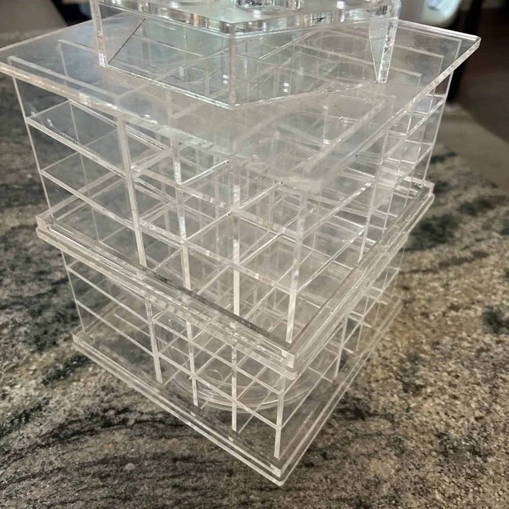 Rovanza Clear Acrylic 80 lipstick Organizer tower